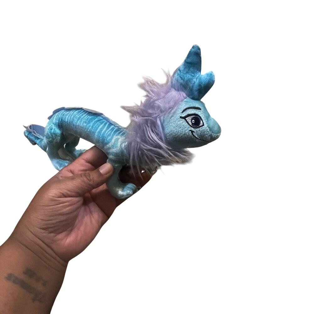 Disney Raya And The Last Dragon Blue and Purple Sisu Dragon Plush 14”